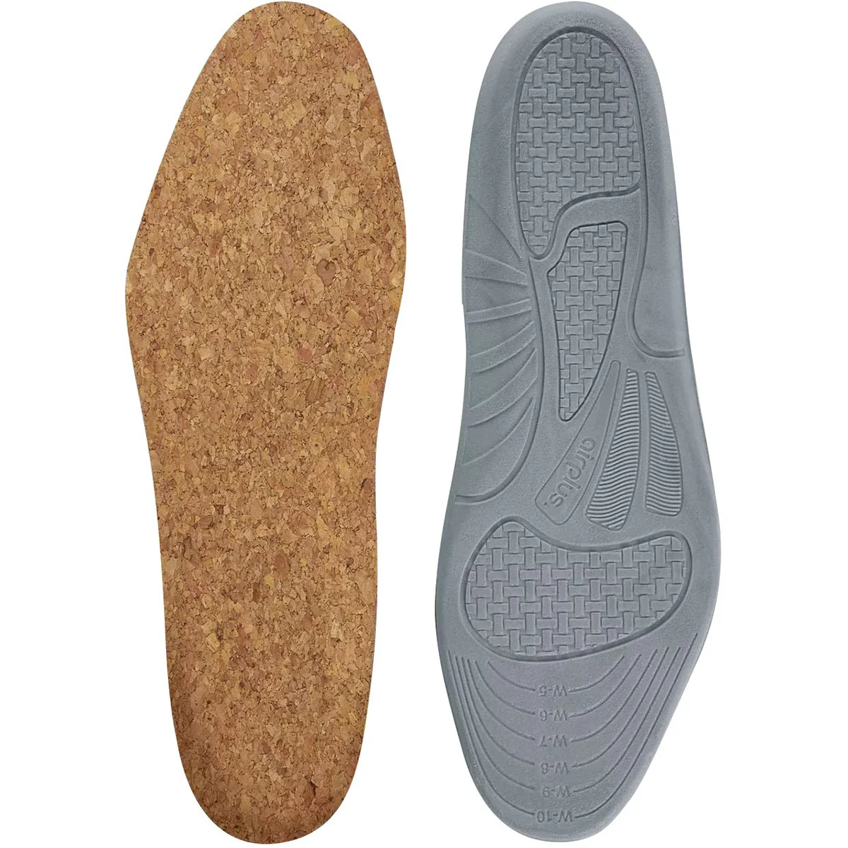 Airplus Cork Comfort Natural Cork Plus Cushioning Shoe Insoles - Image 2