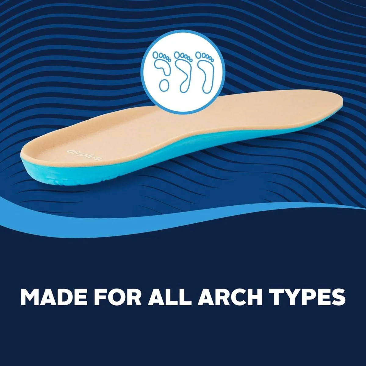 Airplus Diabetic Insoles for Sensitive Feet, Men's 7-13, 1 Pair - Image 6