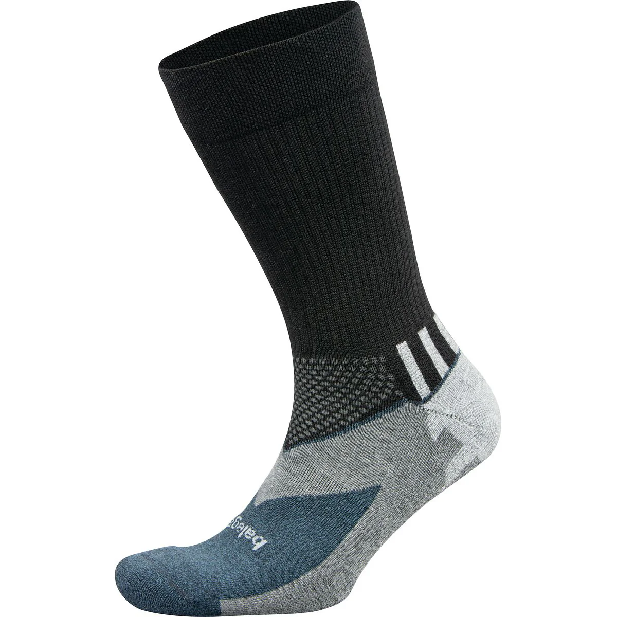 Balega Enduro Crew Running Socks - Black/Gray Heather