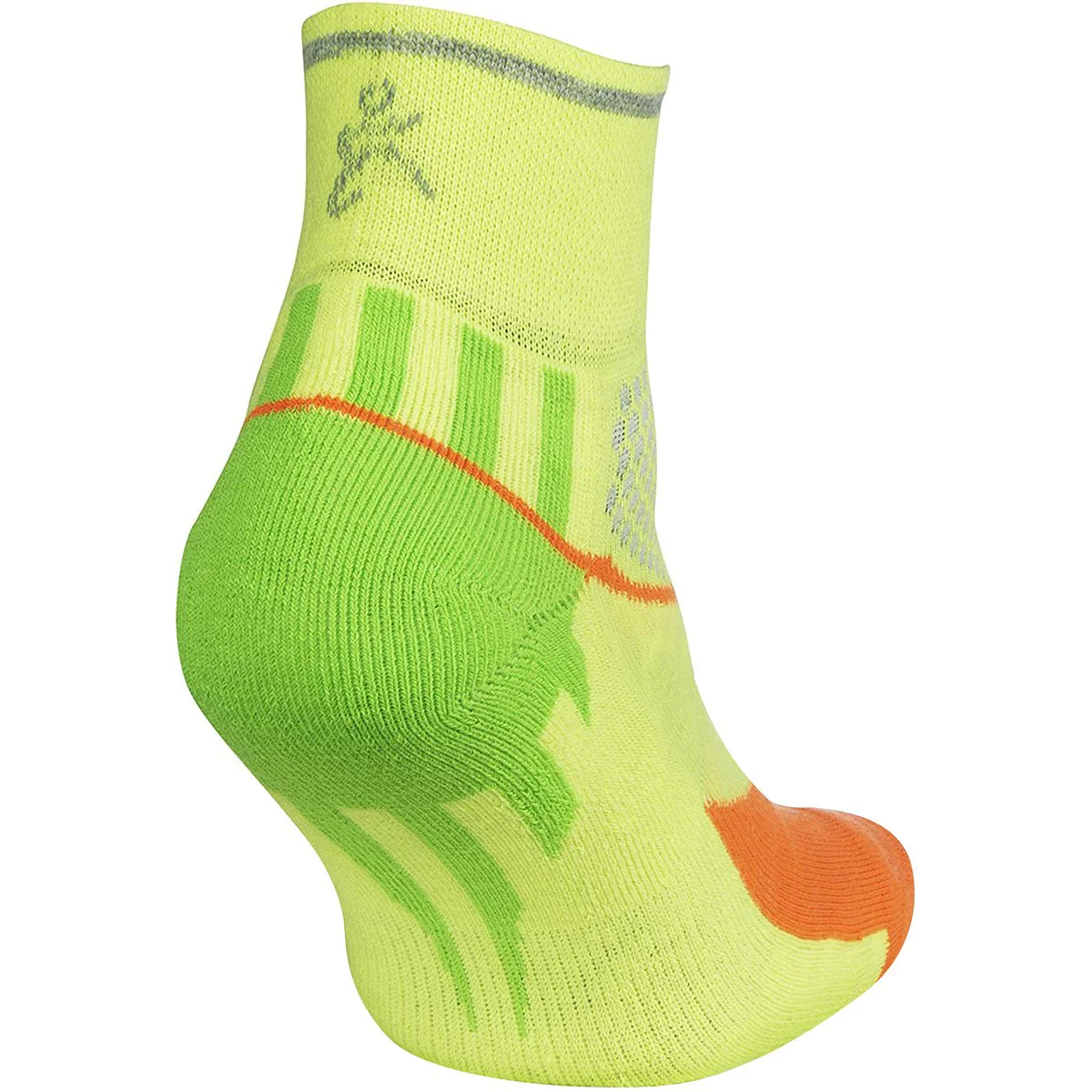 Balega Enduro Reflective Quarter Length Running Socks - Multi-Neon - Image 3