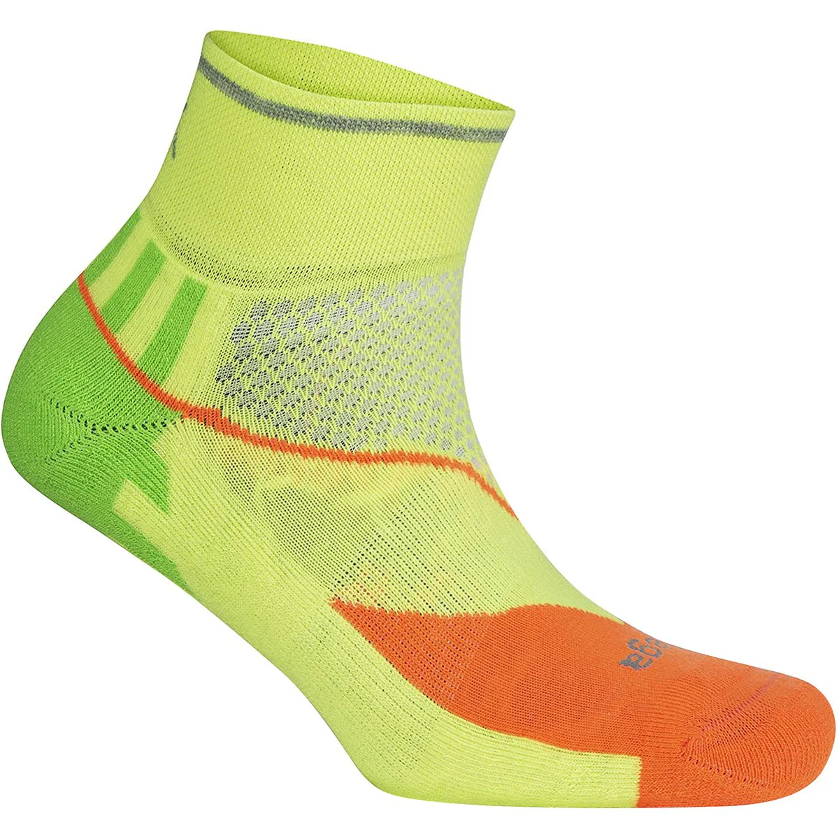 Balega Enduro Reflective Quarter Length Running Socks - Multi-Neon - Image 4