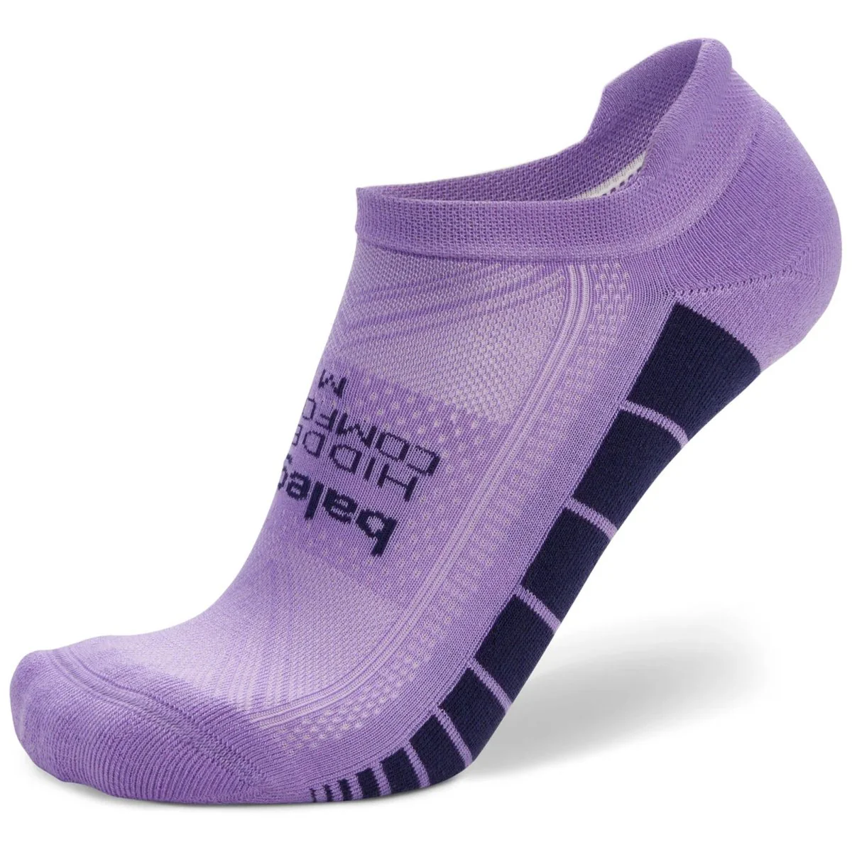 Balega Hidden Comfort No Show Running Socks, Lavender/Skipper Blue
