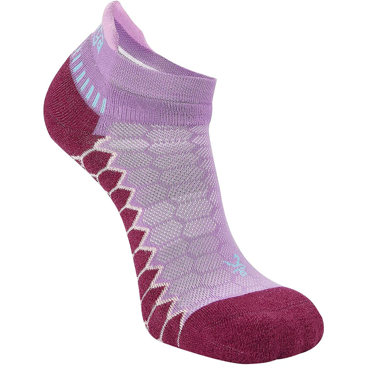 Balega Silver No Show Performance Running Socks - Bright Lilac/Wildberry - Image 5