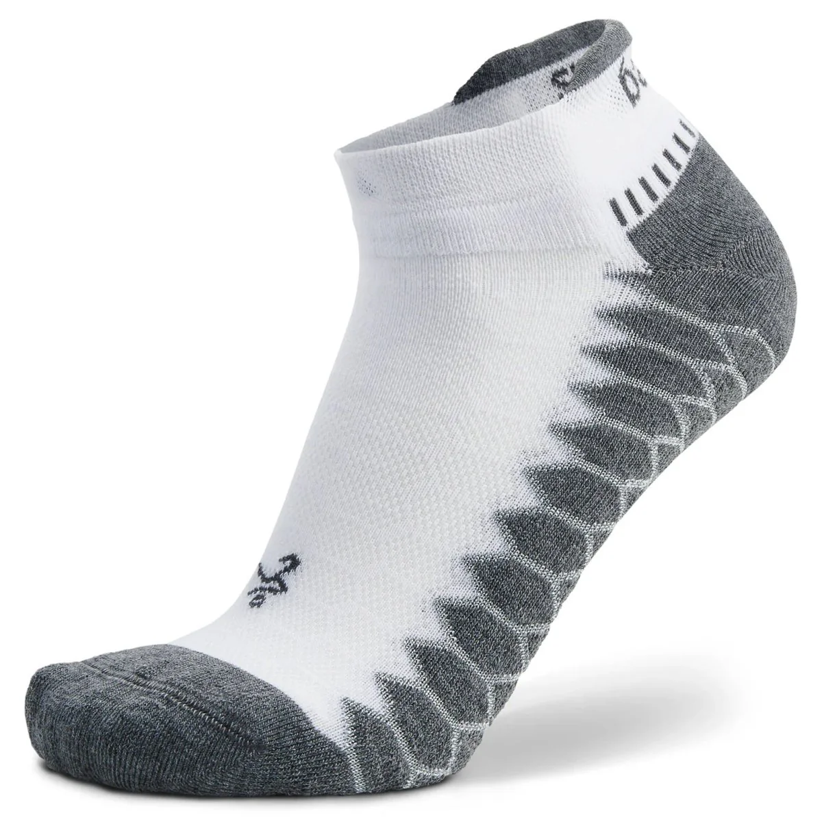 Balega Silver No Show Socks, White