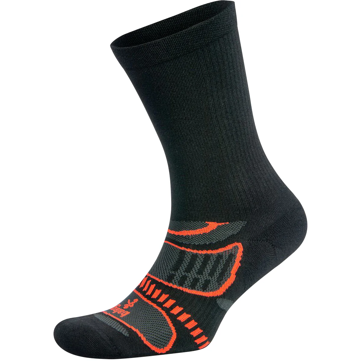 Balega UltraLight Crew Running Socks - Black/Neon Coral