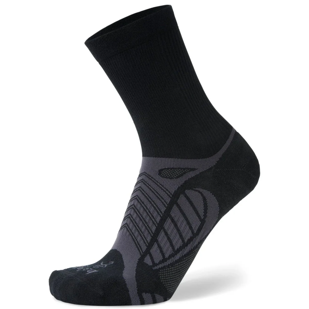 Balega Ultralight Mini Crew Socks, Black