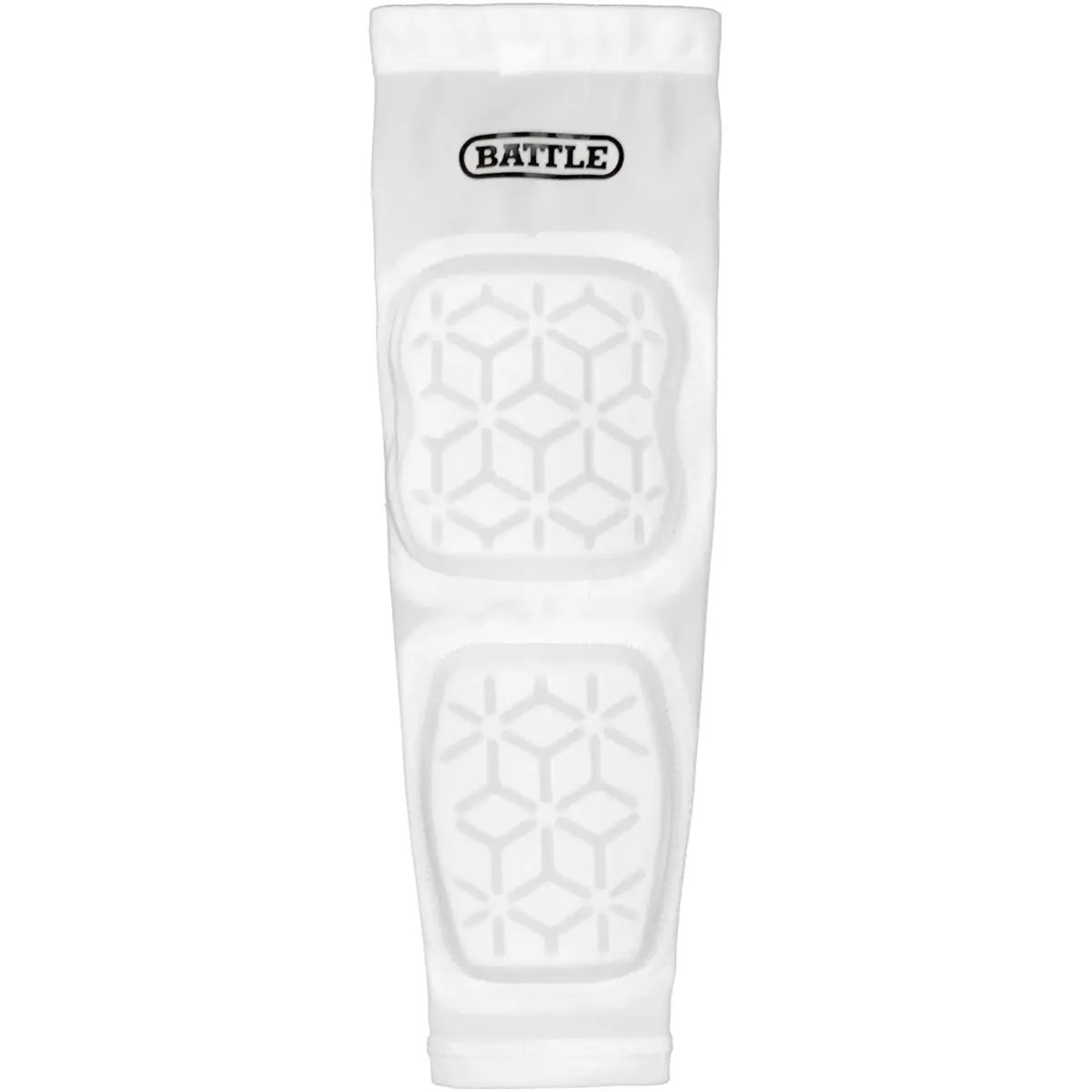 Battle Sports Adult Elbow & Forearm Padded Football Arm Sleeve - White