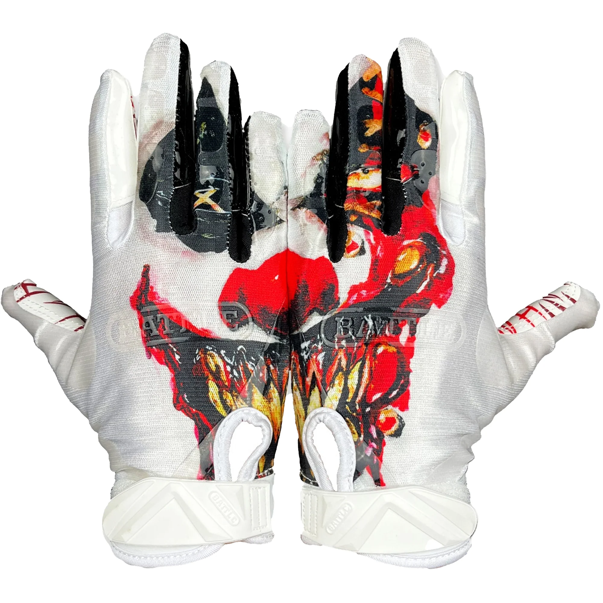 Battle Sports - "Krazy Klown" Battle Cloaked Adult Football Receiver Gloves