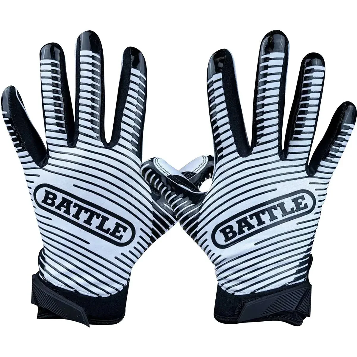 Battle Sports Beware of Dog Doom 1.0 Youth Football Receiver Gloves - Image 3
