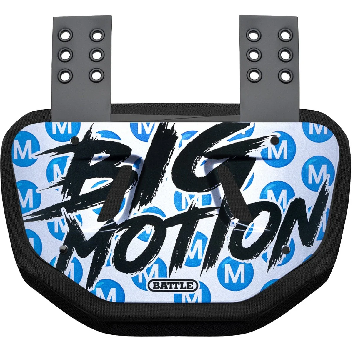 Battle Sports Big Motion Chrome Protective Football Back Plate - Image 2
