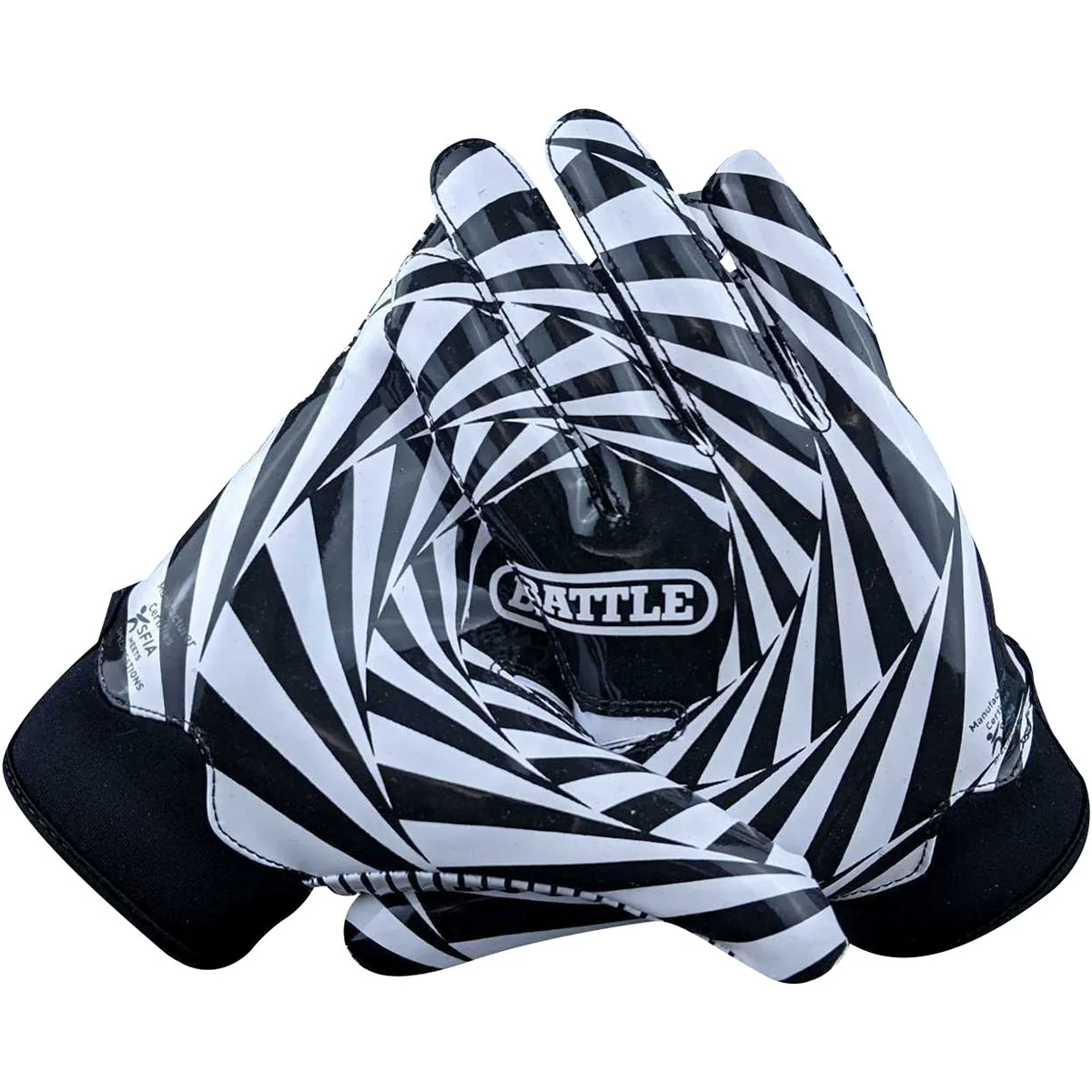Battle Sports Kaleidoscope Doom 1.0 Adult Football Receiver Gloves