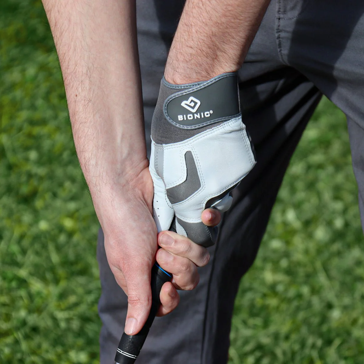 Bionic Men's Left Hand Relief Grip 2.0 Golf Glove - Silver - Image 4