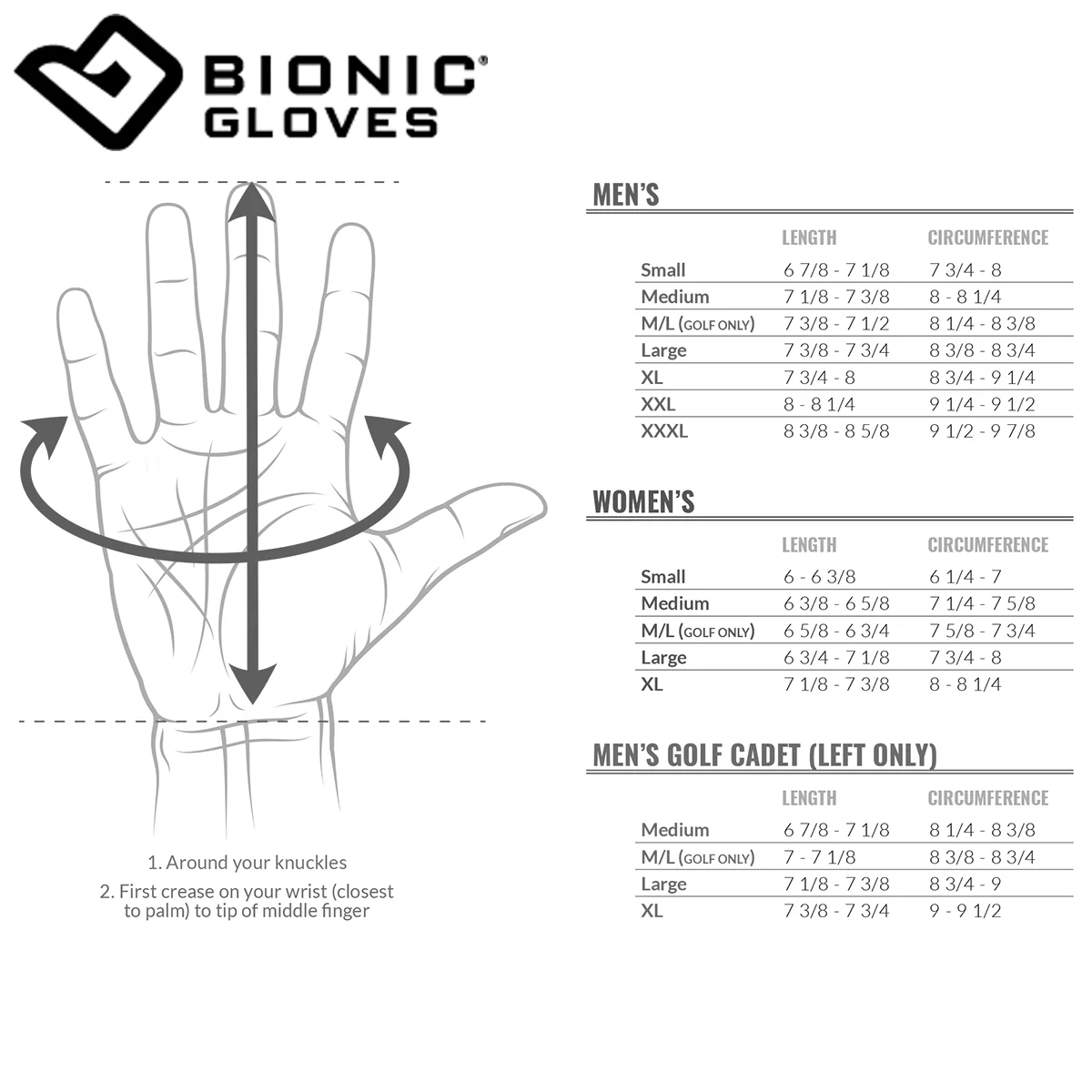 Bionic Men's Right Hand Relief Grip 2.0 Golf Glove - Silver - Image 3