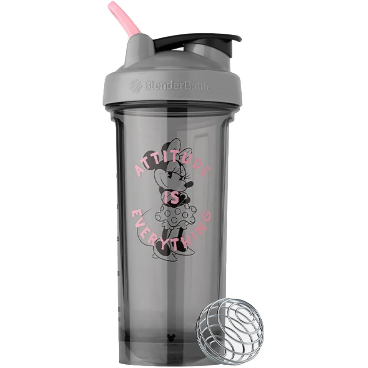 Blender Bottle Pro Series 28 oz. Mickey and Minnie Shaker Mixer Cup w/ Loop Top - Image 3