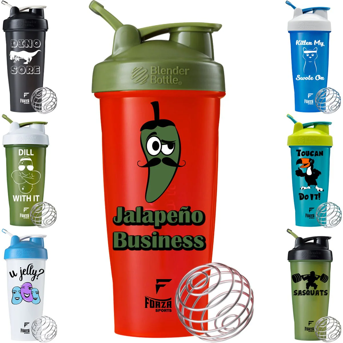 Blender Bottle x Forza Sports Classic 28 oz. Shaker Mixer Cup with Loop Top - Image 51