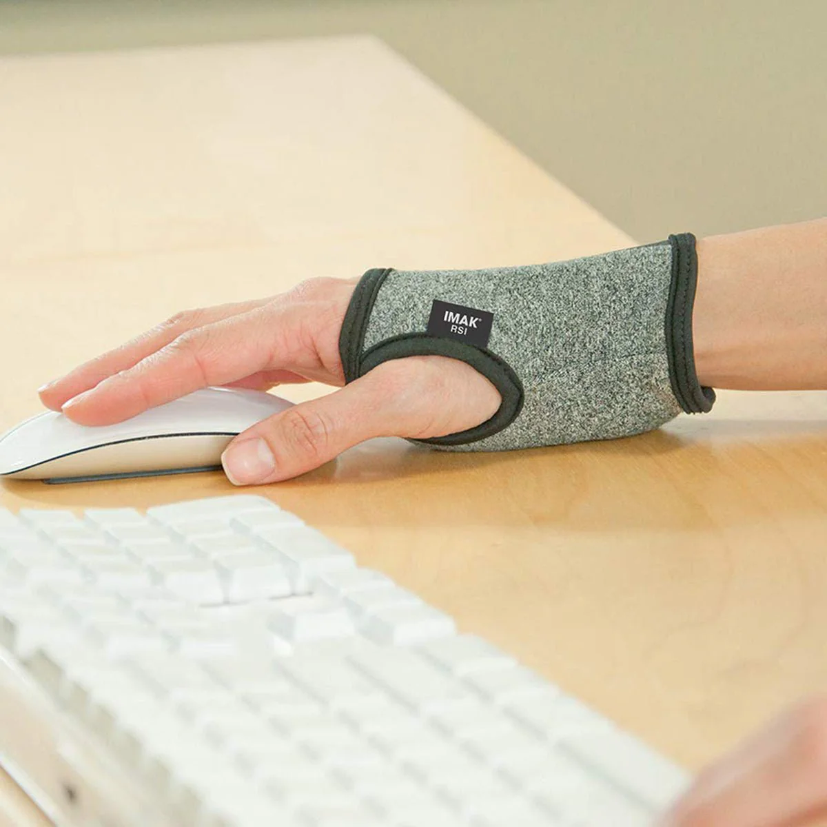 Brownmed IMAK RSI Computer Glove - Universal - Heather Gray - Image 2