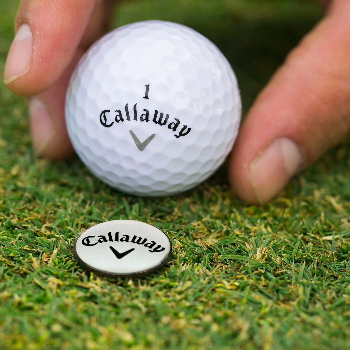 Callaway Divot Repair Tool and Golf Ball Marker - Silver - Image 3