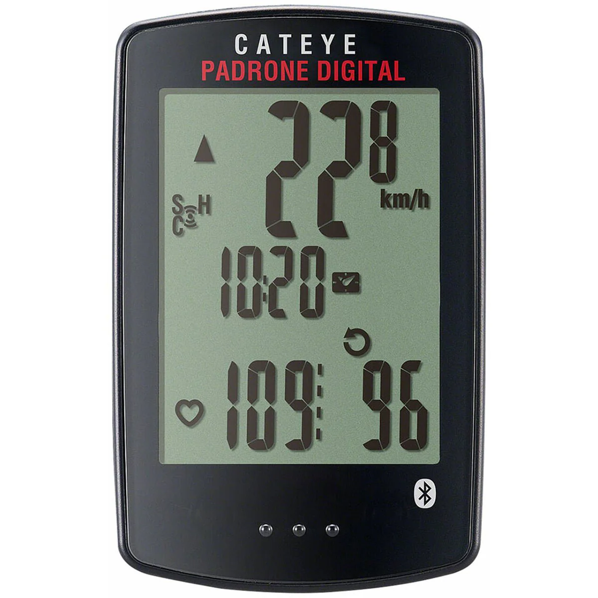 CatEye Padrone Digital Wireless Bluetooth Cycling Computer - CC-PA400B - Black
