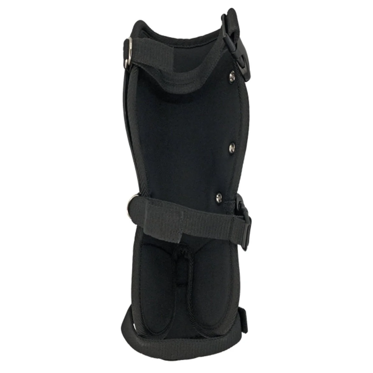 Champion Sports Adjustable Batter's Shin Guards - Black - Image 3