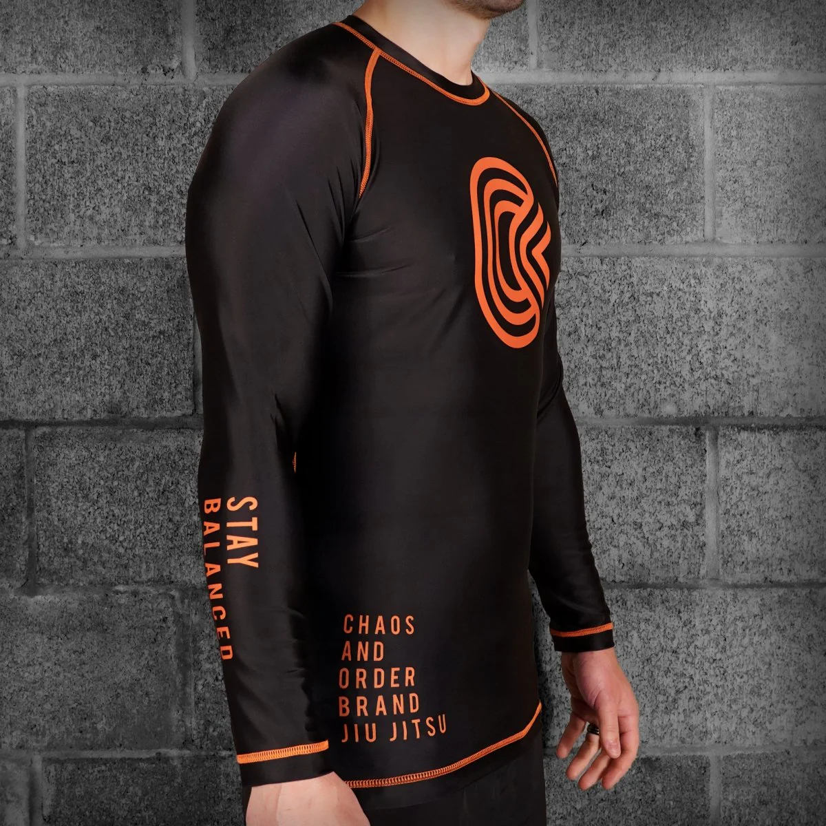 Chaos and Order Base Label V2 Long Sleeve BJJ Rashguard - Image 2