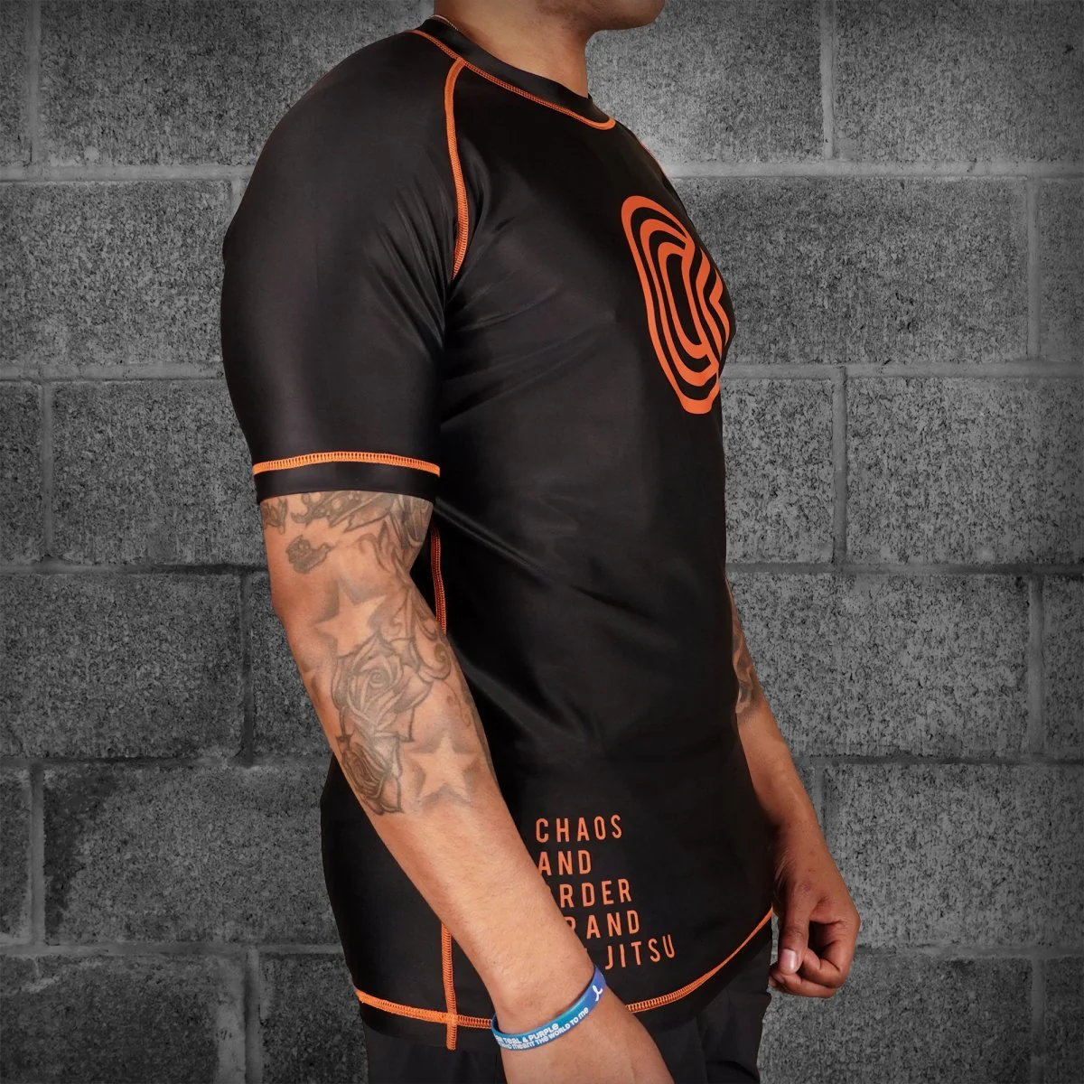 Chaos and Order Base Label V2 Short Sleeve BJJ Rashguard - Image 2