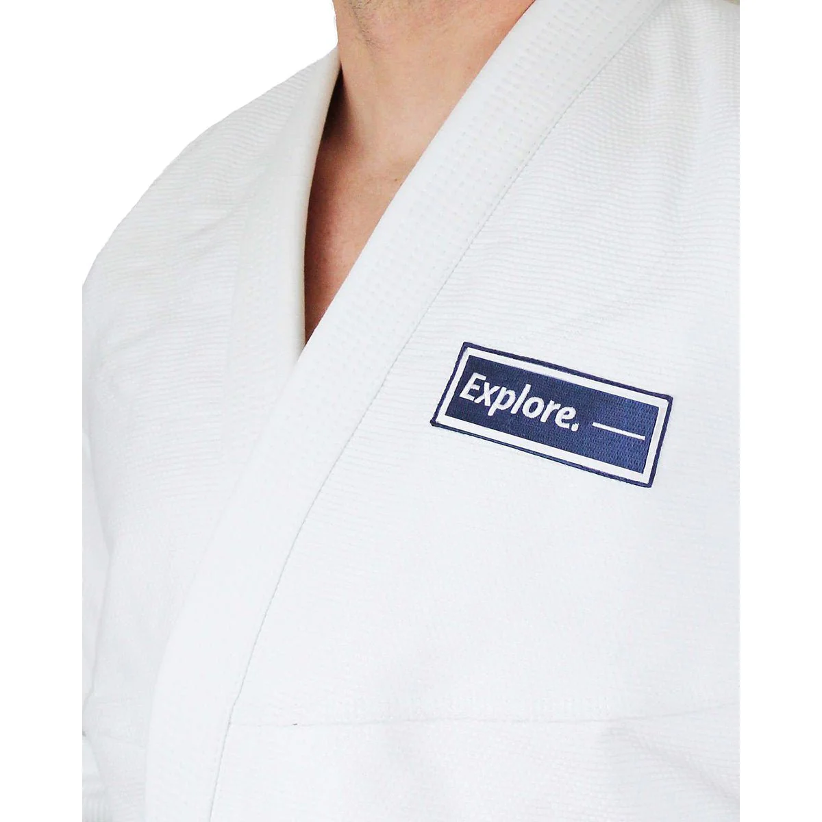 Chaos and Order Explorer Series Aquanaut BJJ Kimono - White - Image 3