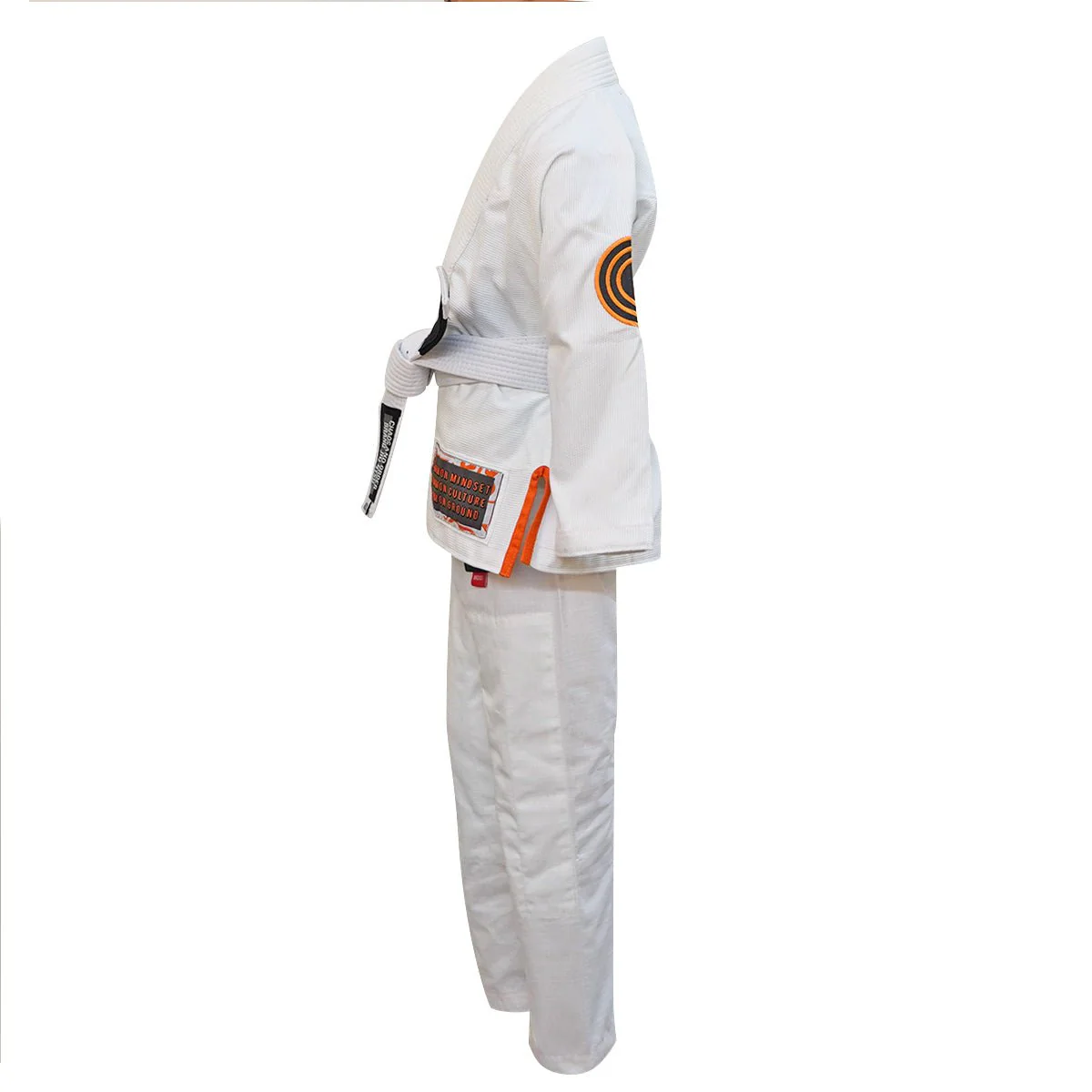 Chaos and Order Kid's Base Label V2 BJJ Gi - White - Image 3