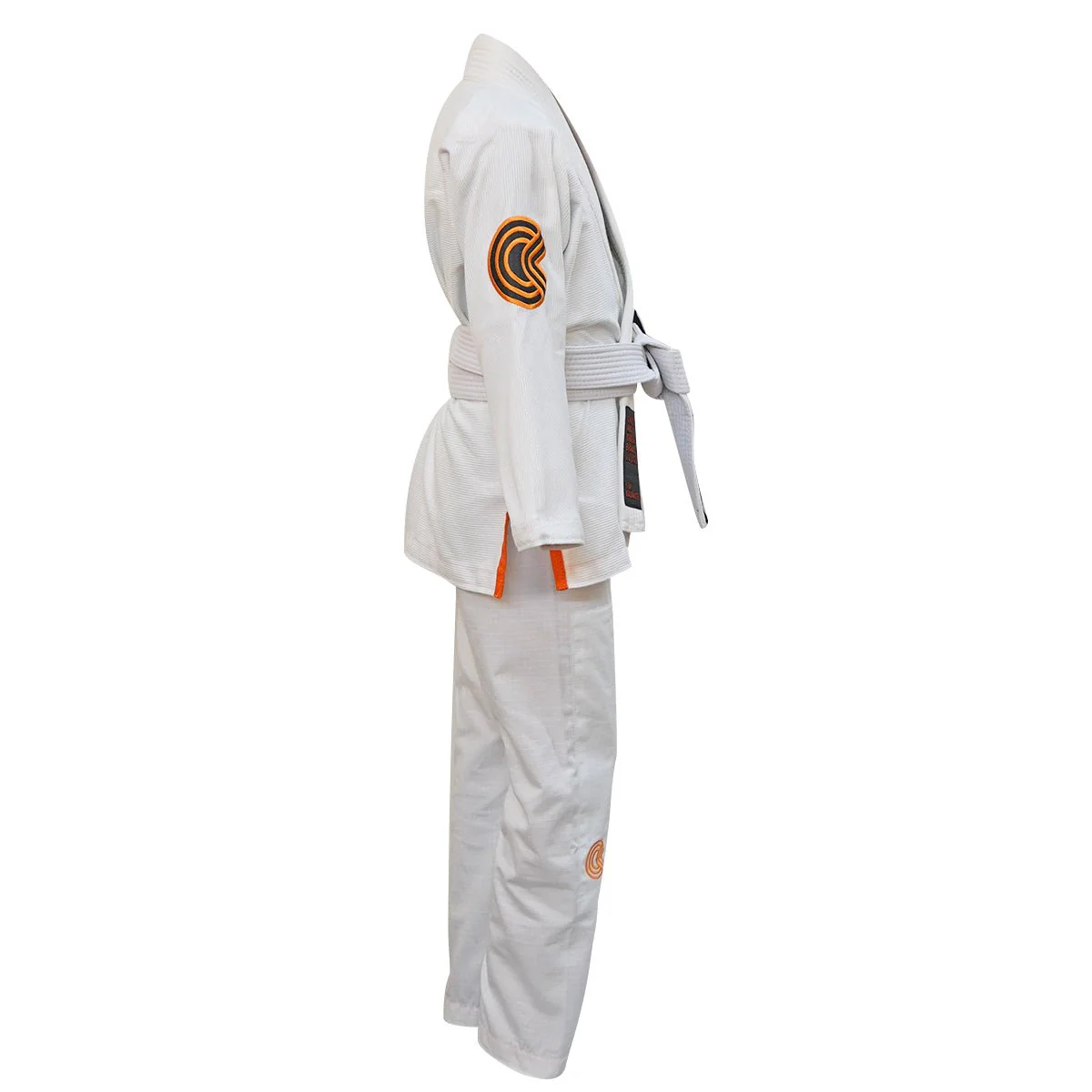 Chaos and Order Kid's Base Label V2 BJJ Gi - White - Image 4