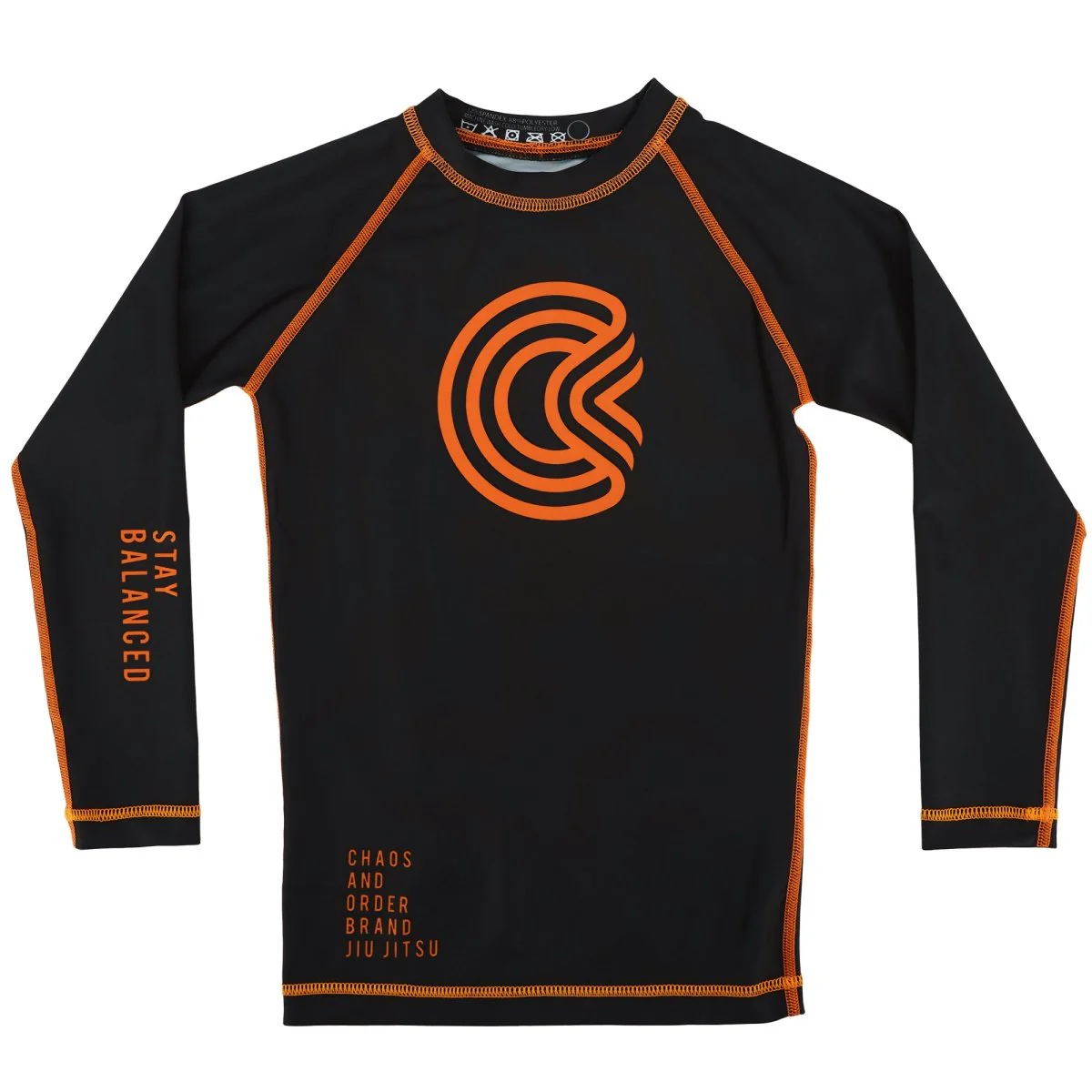 Chaos and Order Kid's Base Label V2 Long Sleeve BJJ Rashguard