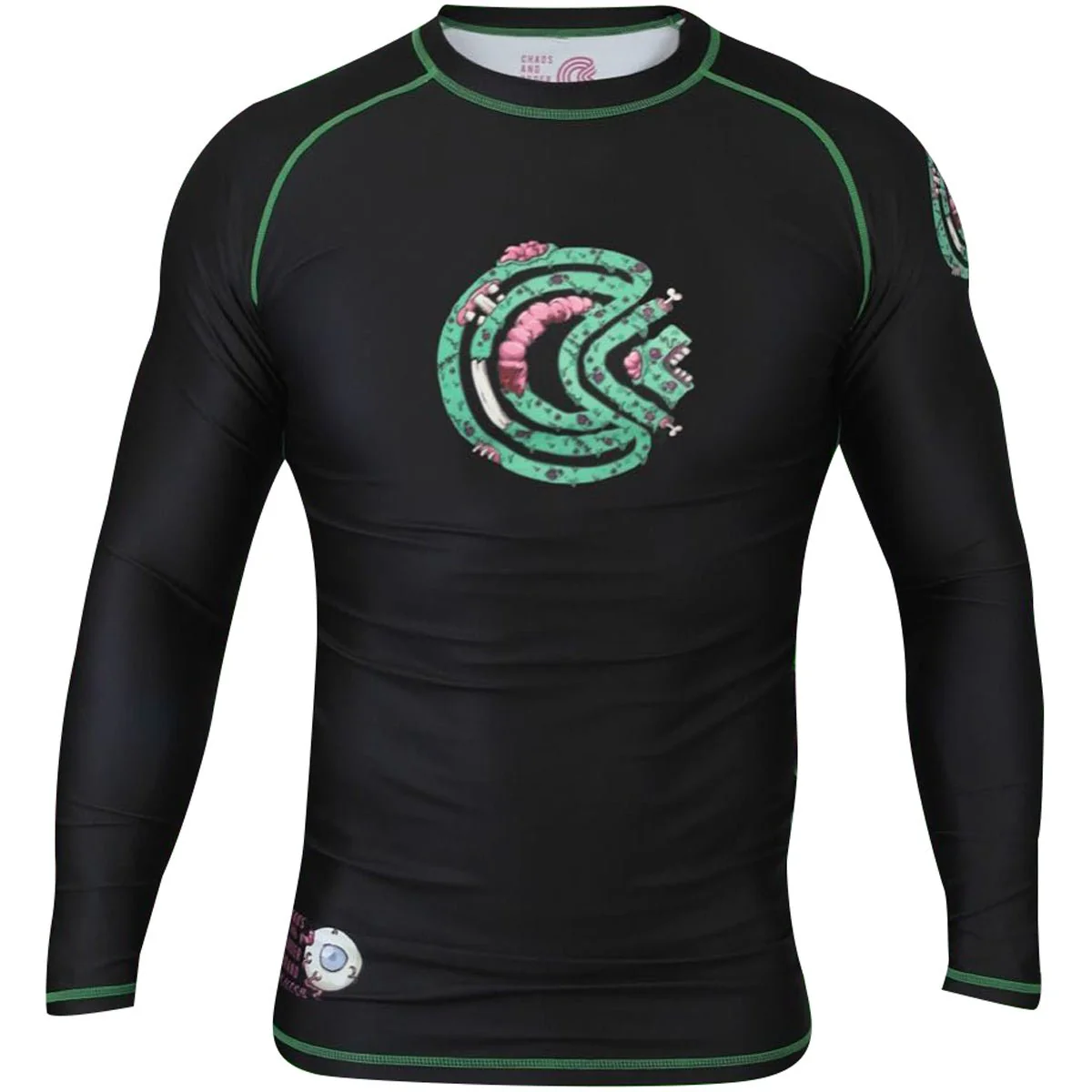 Chaos and Order Z-Series Premium Long Sleeve Jiu-Jitsu Rashguard - Black