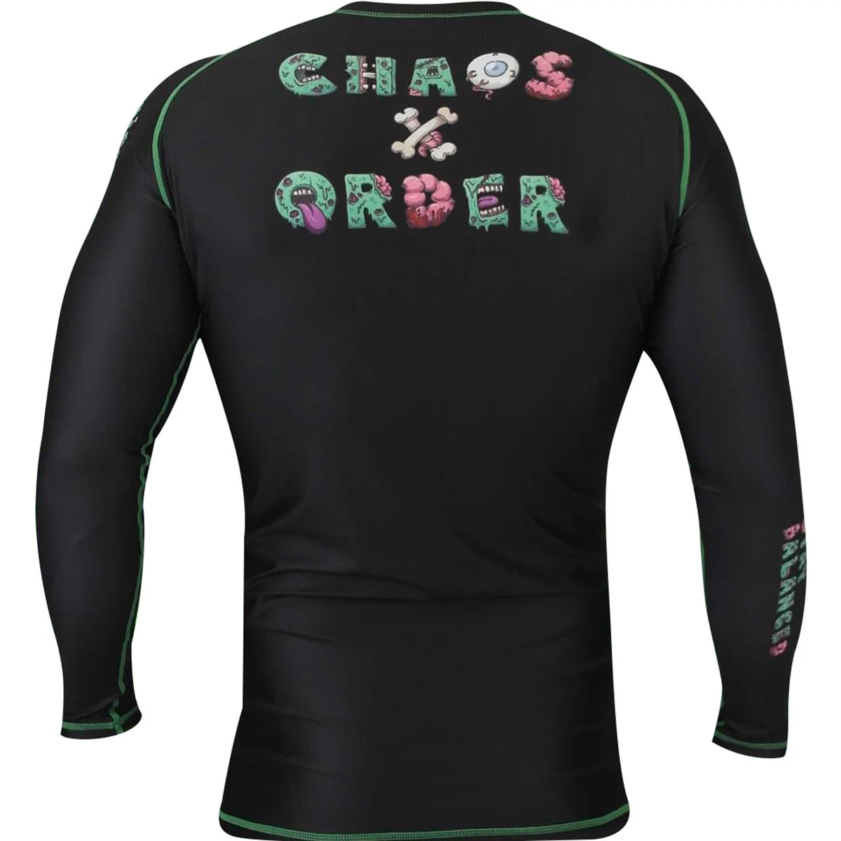 Chaos and Order Z-Series Premium Long Sleeve Jiu-Jitsu Rashguard - Black - Image 4