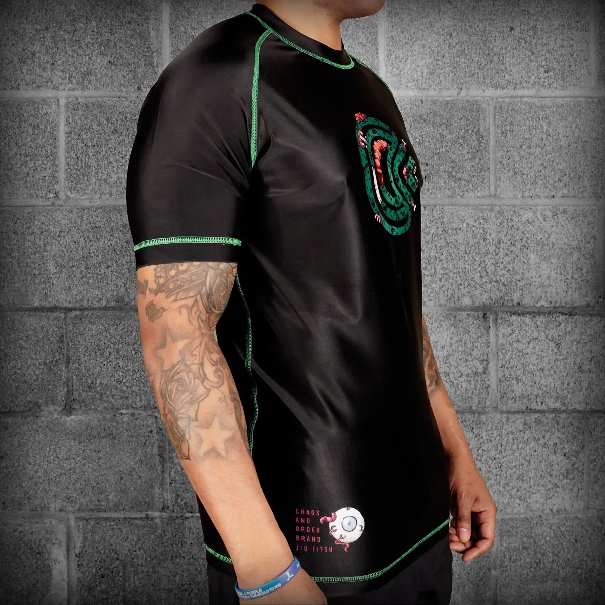 Chaos and Order Zombie Short Sleeve BJJ Rashguard - Image 2