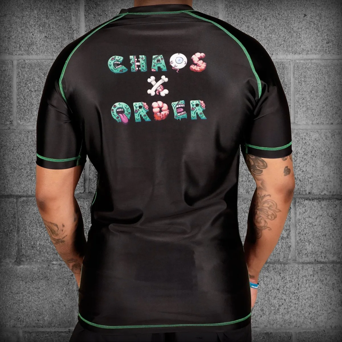 Chaos and Order Zombie Short Sleeve BJJ Rashguard - Image 4