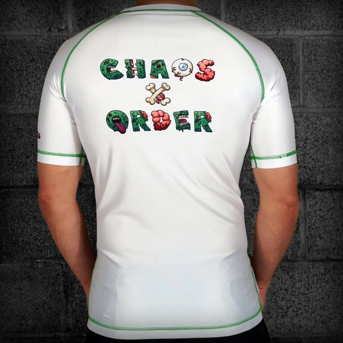 Chaos and Order Zombie Short Sleeve BJJ Rashguard - Image 8