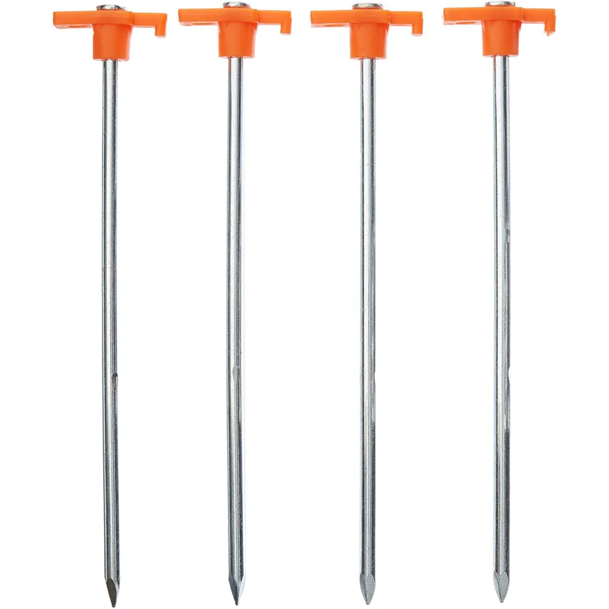 Coghlan's 10" Heavy Duty Nail Pegs (4 Pack), Plated Steel Stake, Ideal for Tents - Image 2