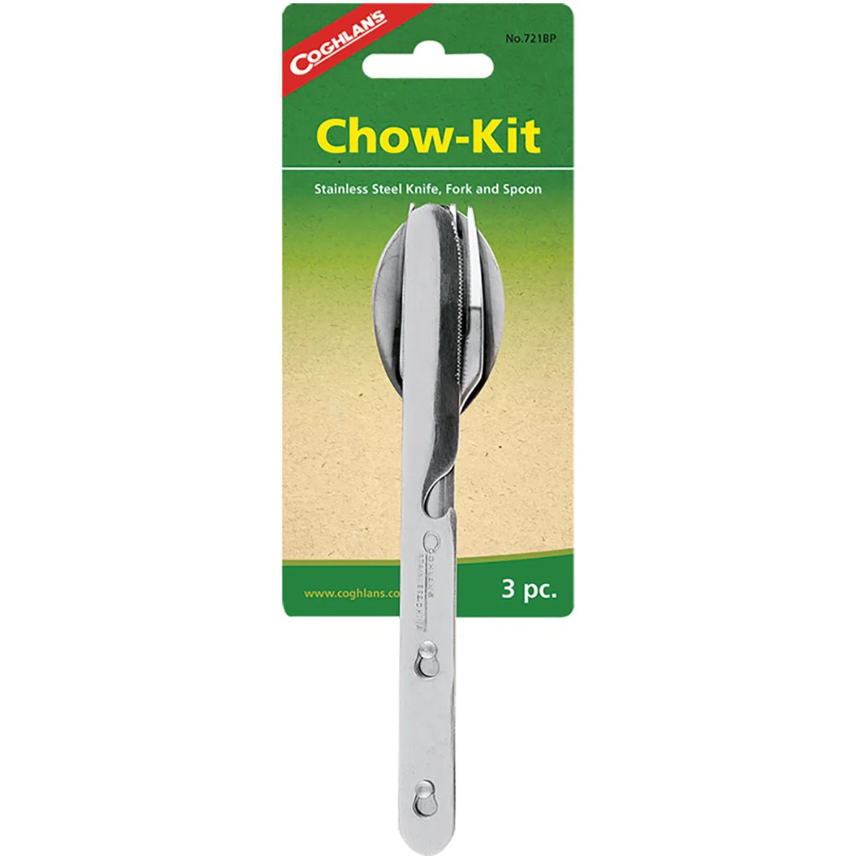 Coghlan's 3-Piece Stainless Steel Cutlery Chow Kit