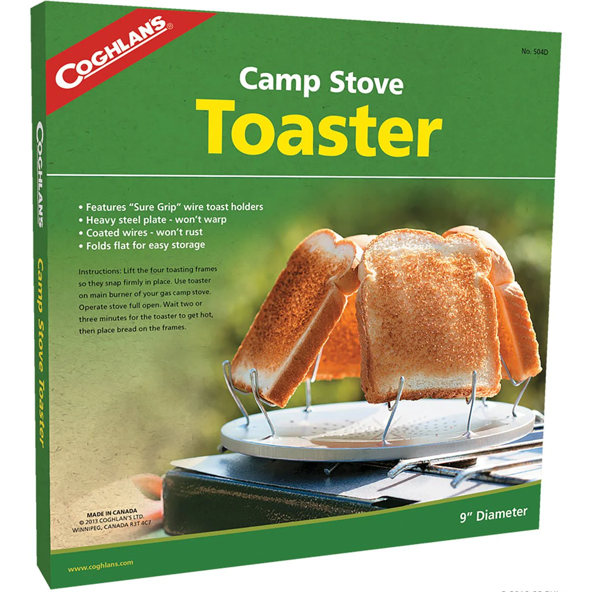 Coghlan's Camp Stove Toaster Steel Wire Toast Holders Compact Camping Cookware - Image 3