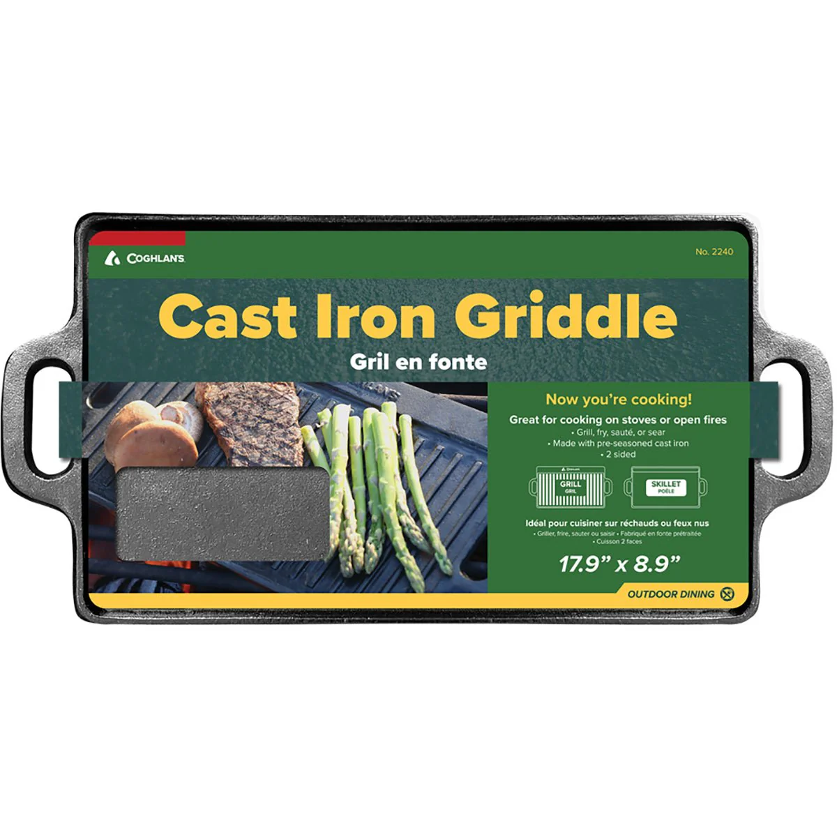 Coghlan's Camping Cast Iron Griddle - Black - Image 3