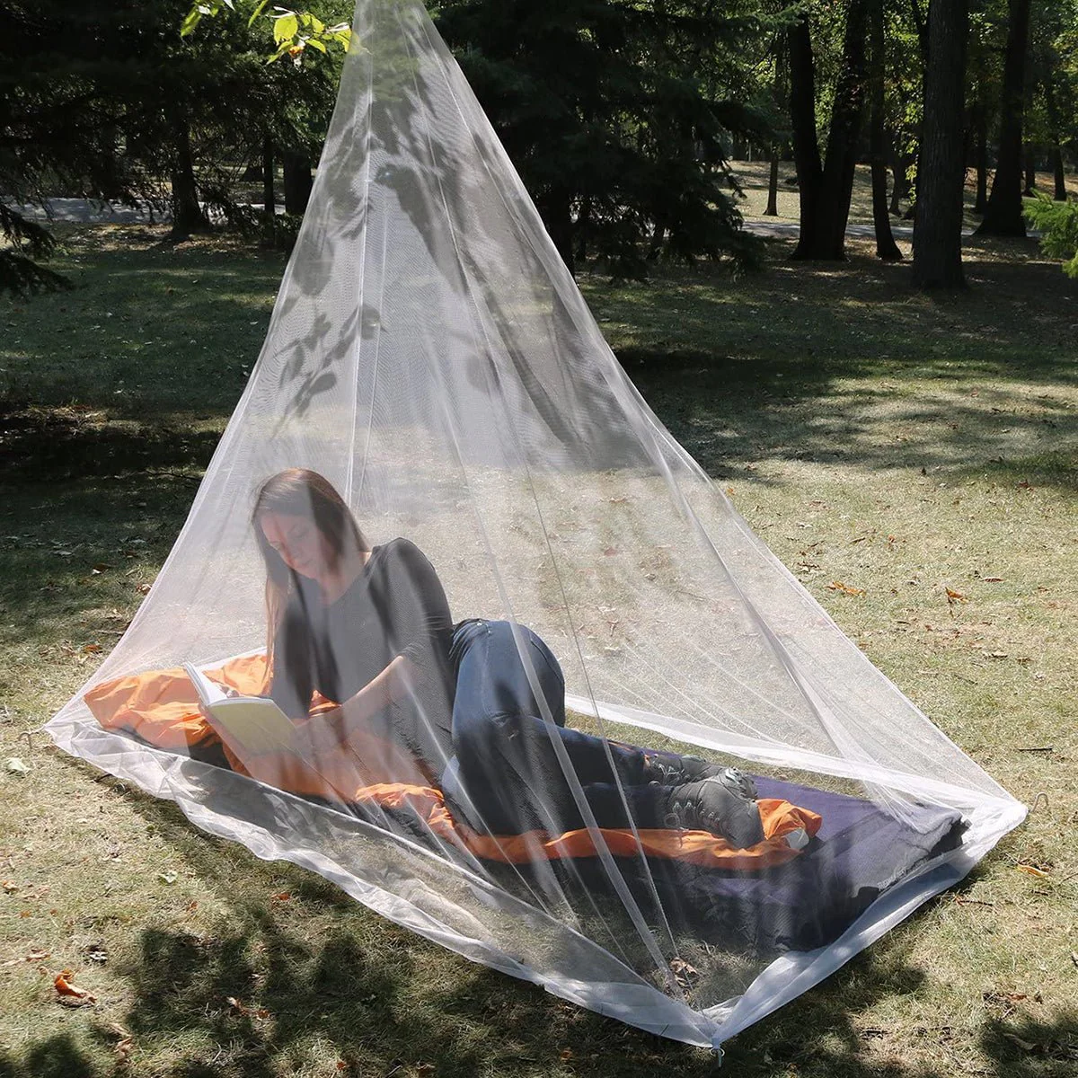 Coghlan's Hikers Mosquito Net 79" x 83", Single Point Suspension System, Camping - Image 2