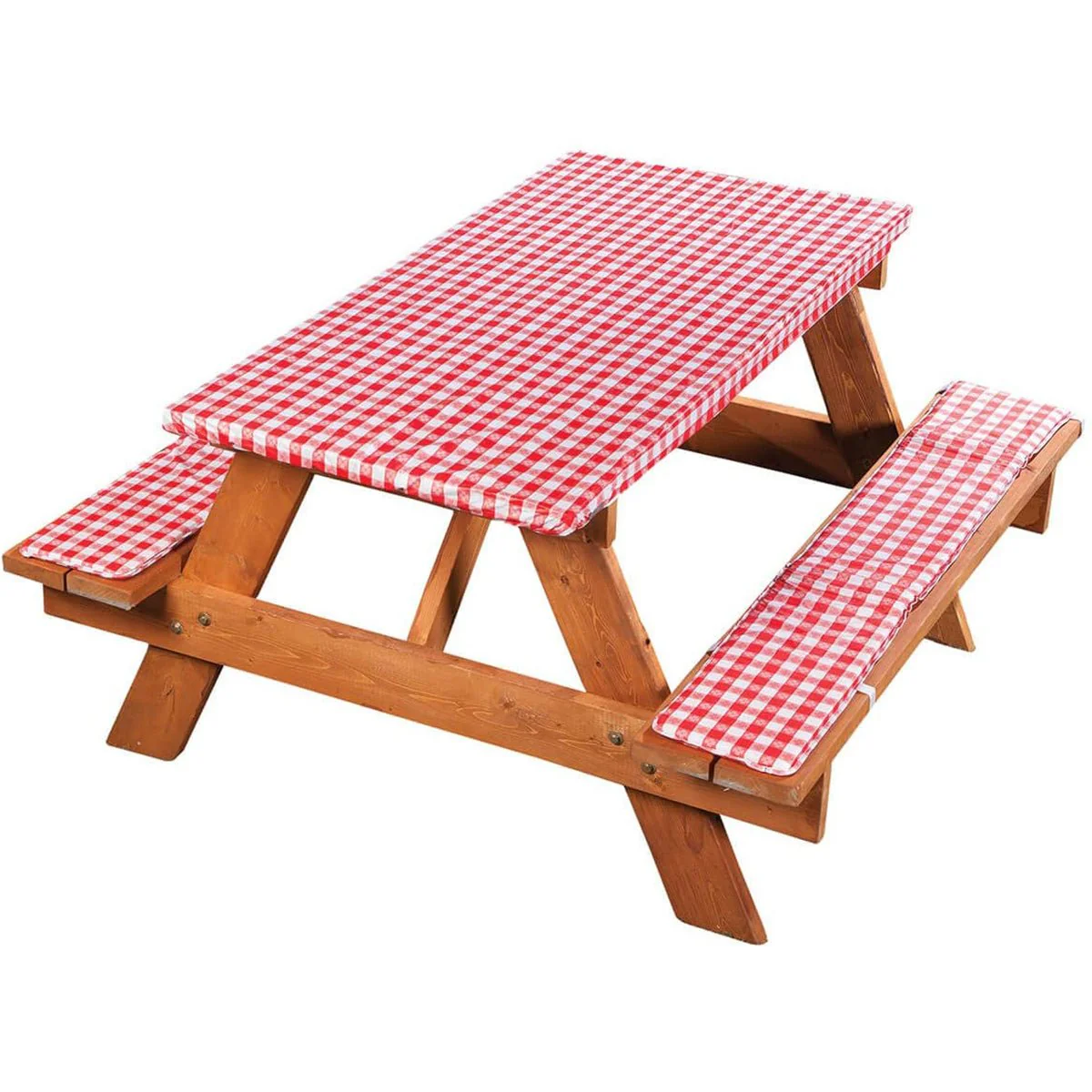 Coghlan's Picnic Table Set, Easy to Clean XL Tablecloth w/ Matching Bench Covers - Image 2