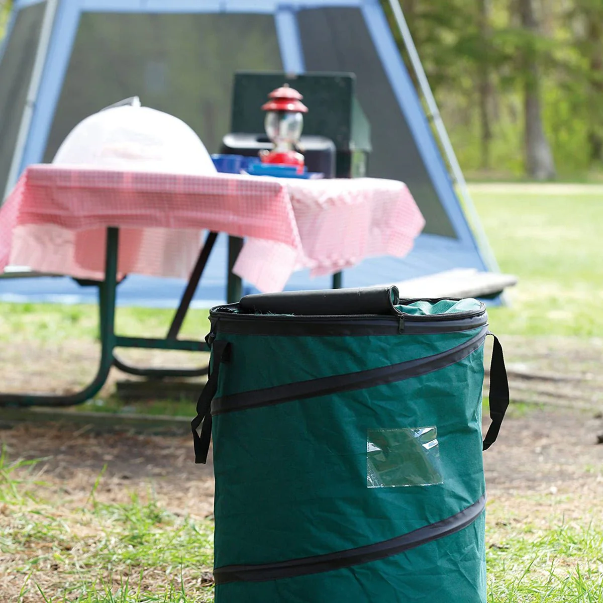 Coghlan's Pop-Up Camp Trash Can/Recycle Bin, Portable Collapsible Camping Basket - Image 3