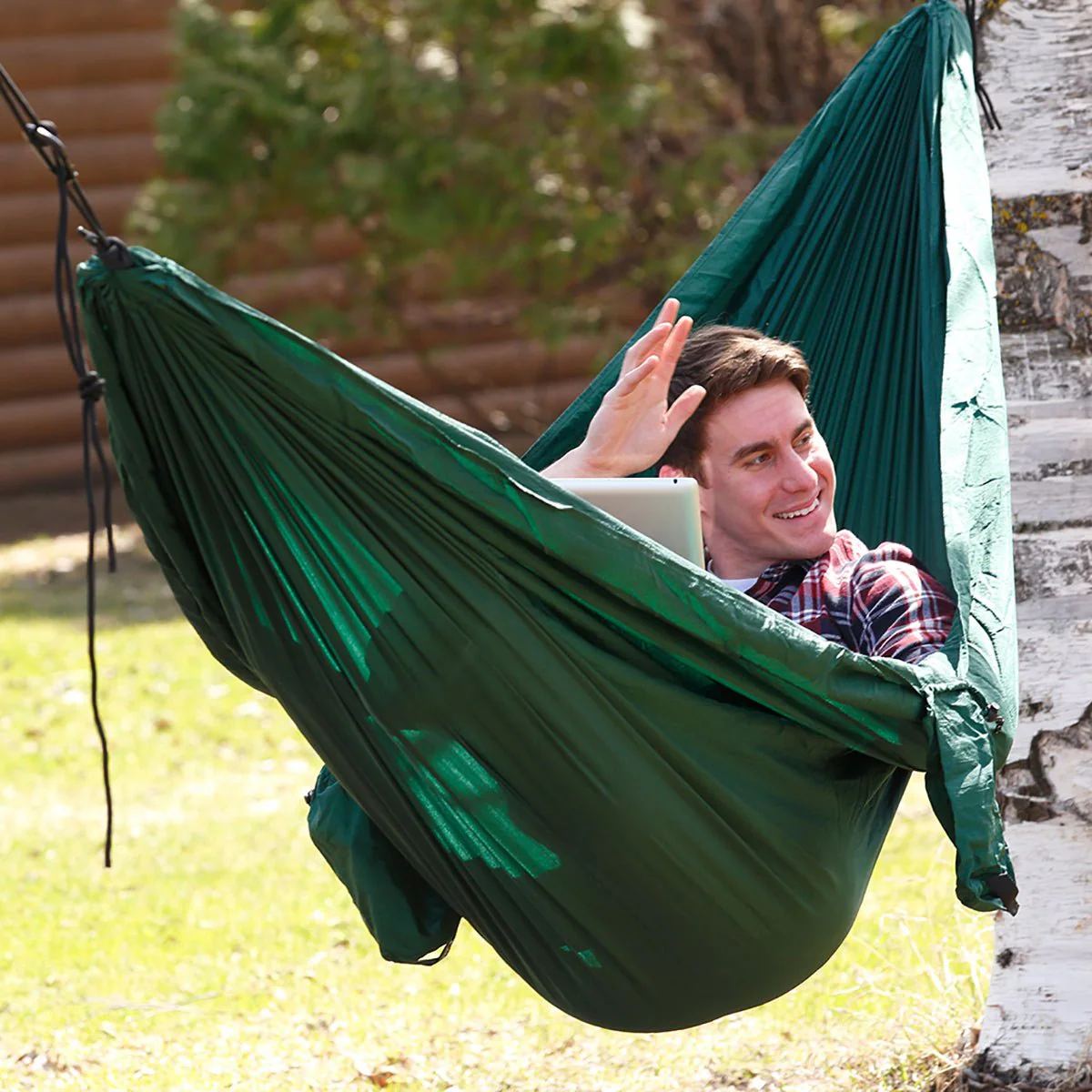 Coghlan's Single Parachute Hammock - Green - Image 3