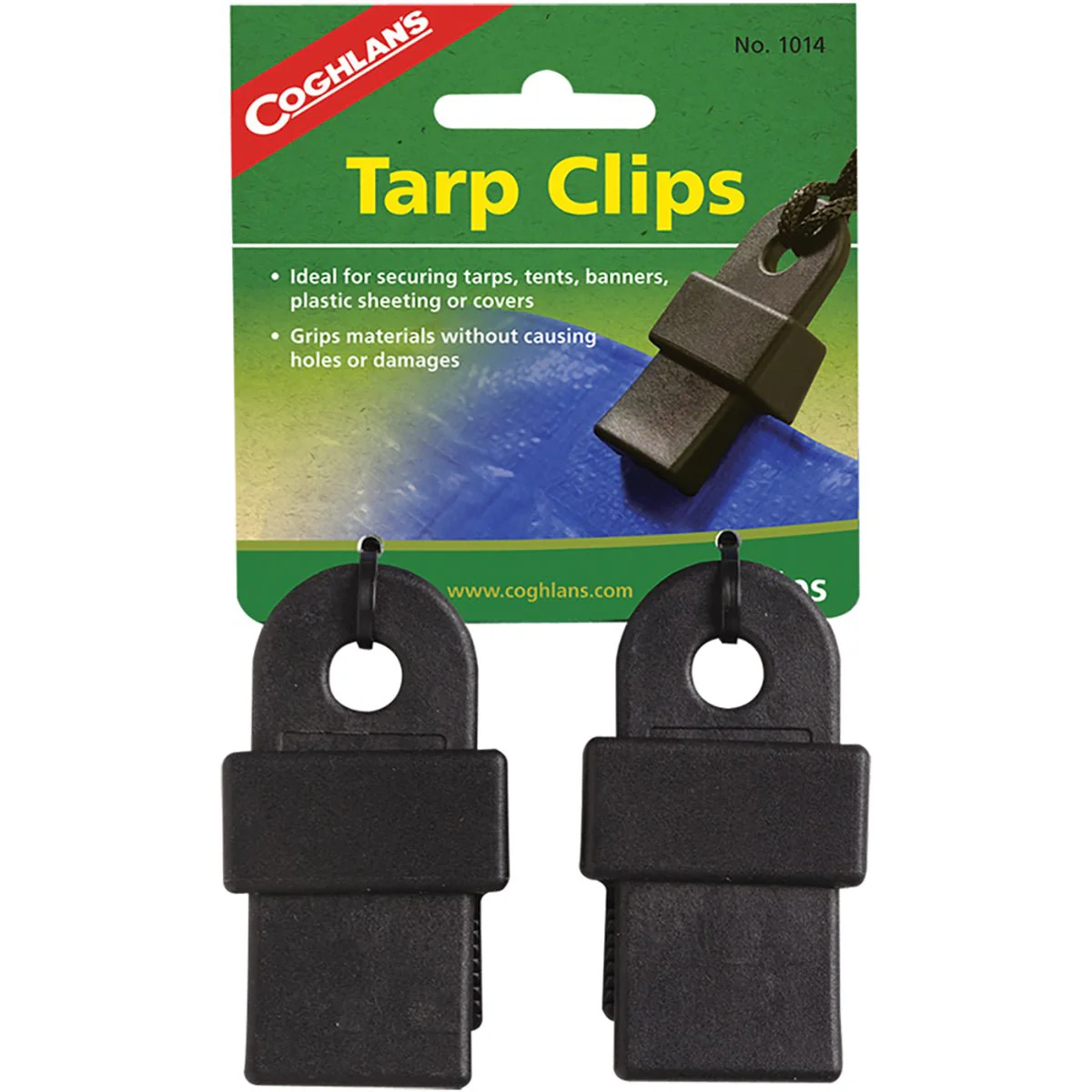 Coghlan's Tarp Clips 2-Pack - Black - Image 2