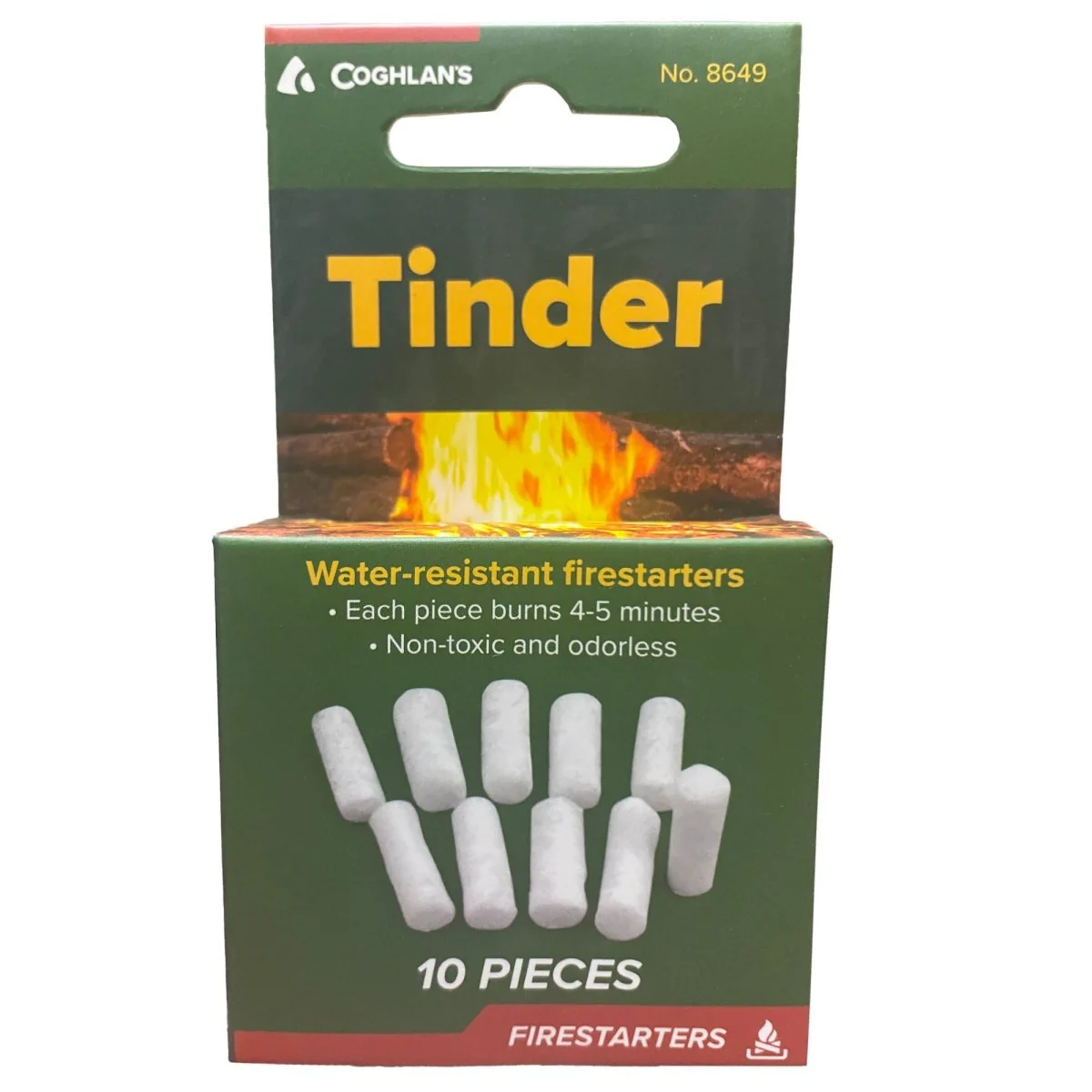 Coghlan's Tinder (10 Pack), Survival Waterproof Camping Emergency Fire Starter