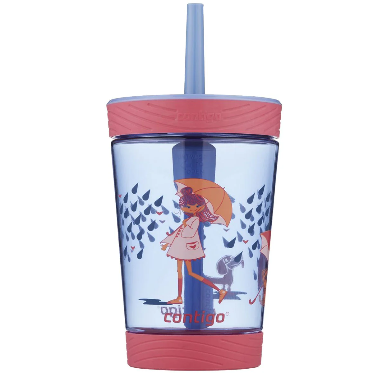 Contigo 14 oz. Kid's Spill-Proof Tritan Plastic Tumbler with Straw - Image 9