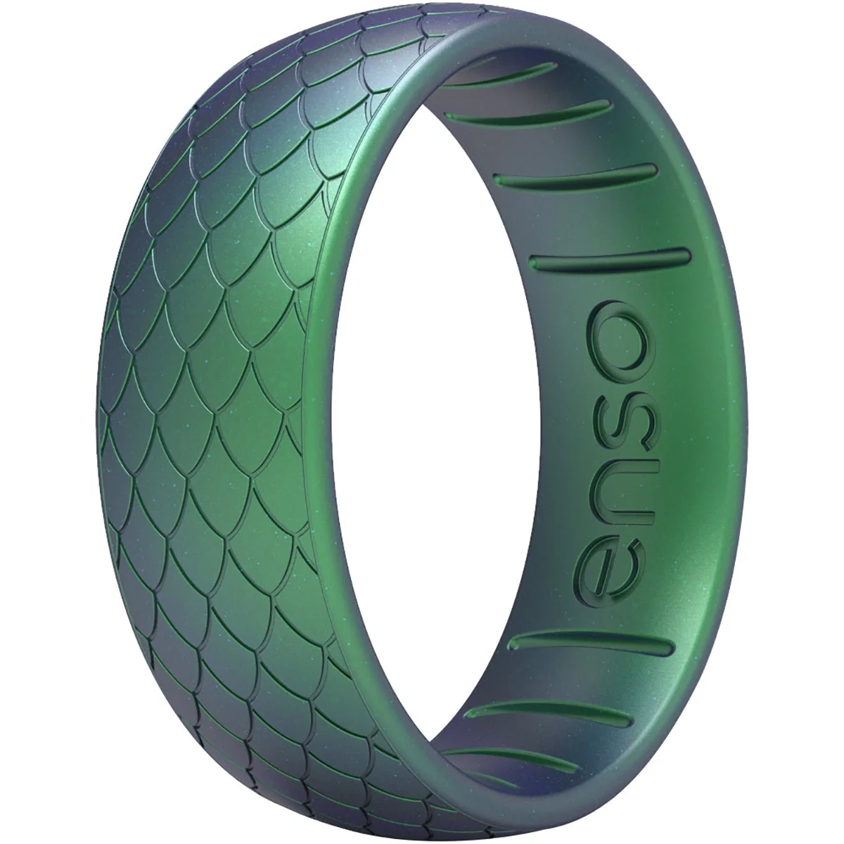 Enso Rings Classic Etched Legends Series Silicone Ring - 13 - Dragon Scale