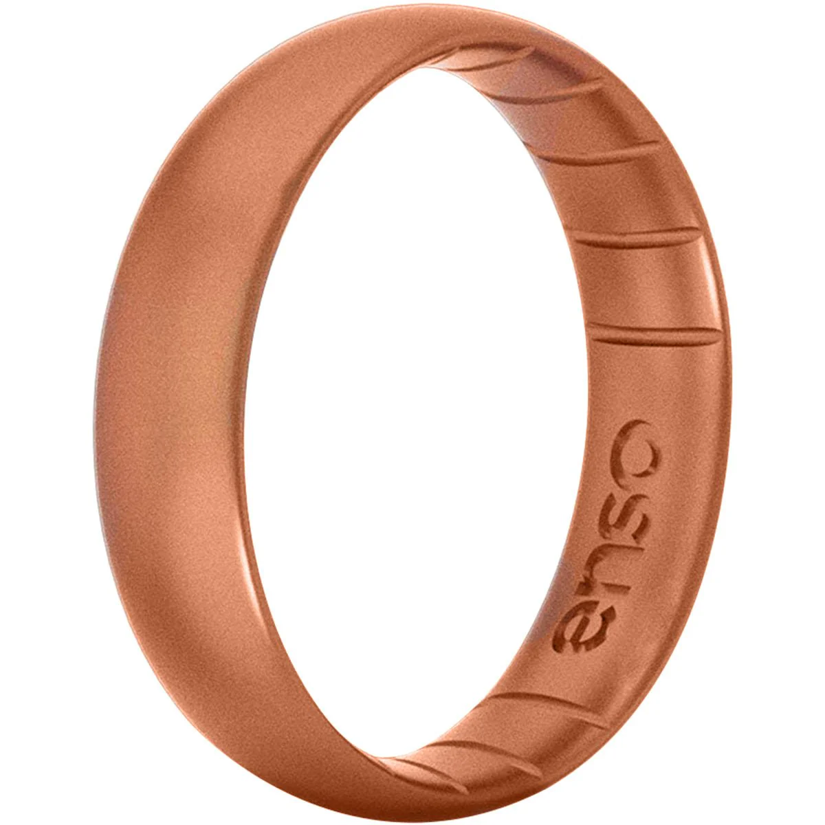 Enso Rings Thin Elements Series Silicone Ring - Copper