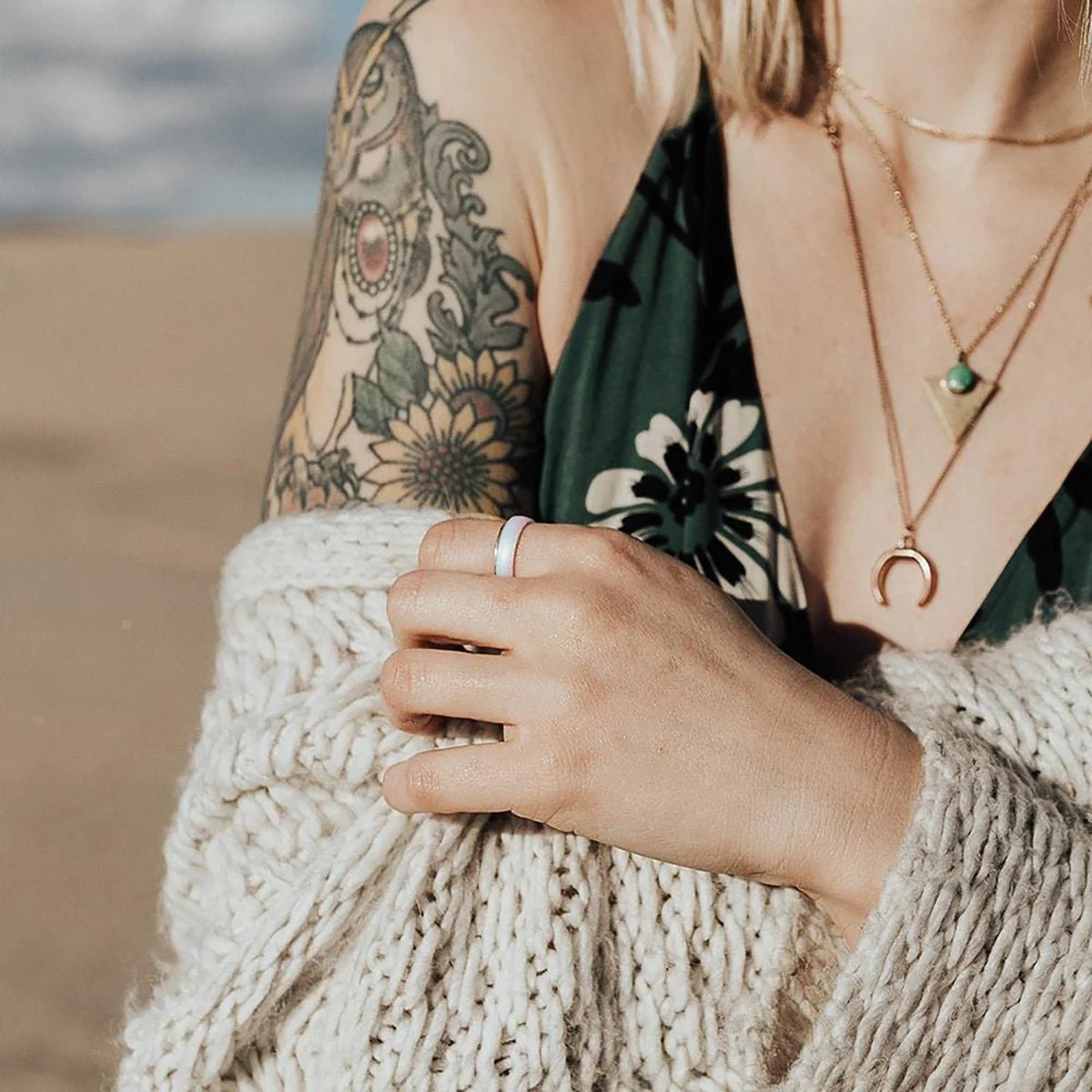 Enso Rings Thin Legends Series Silicone Ring - Mermaid - Image 3