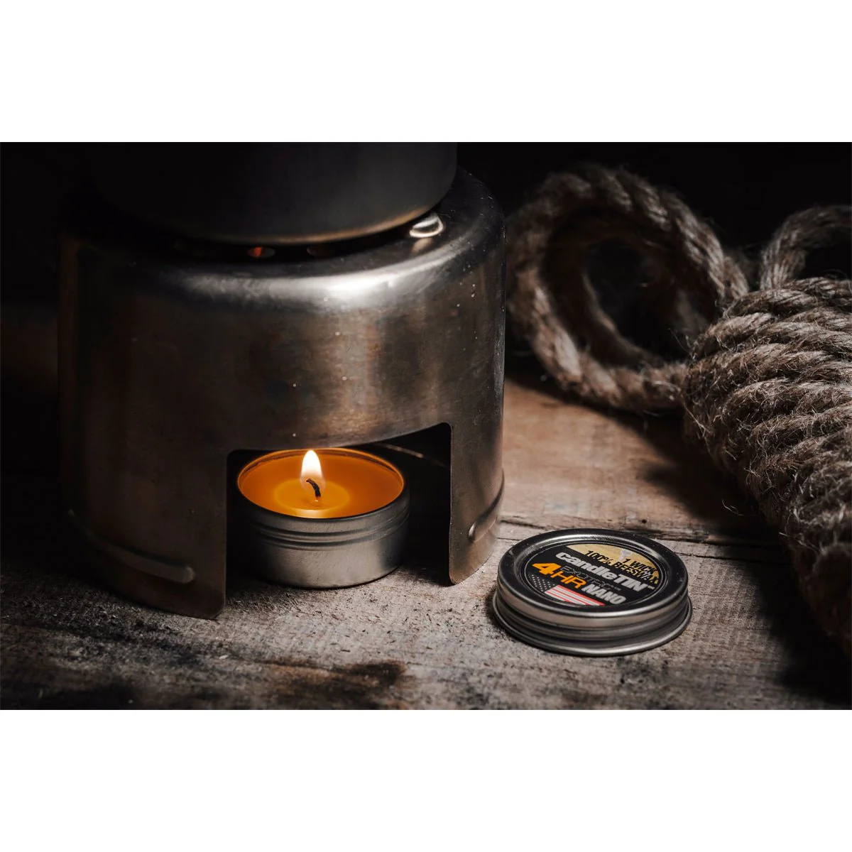 Exotac CandleTIN Nano 1-Wick Emergency Candle 3-Pack - Silver - Image 9