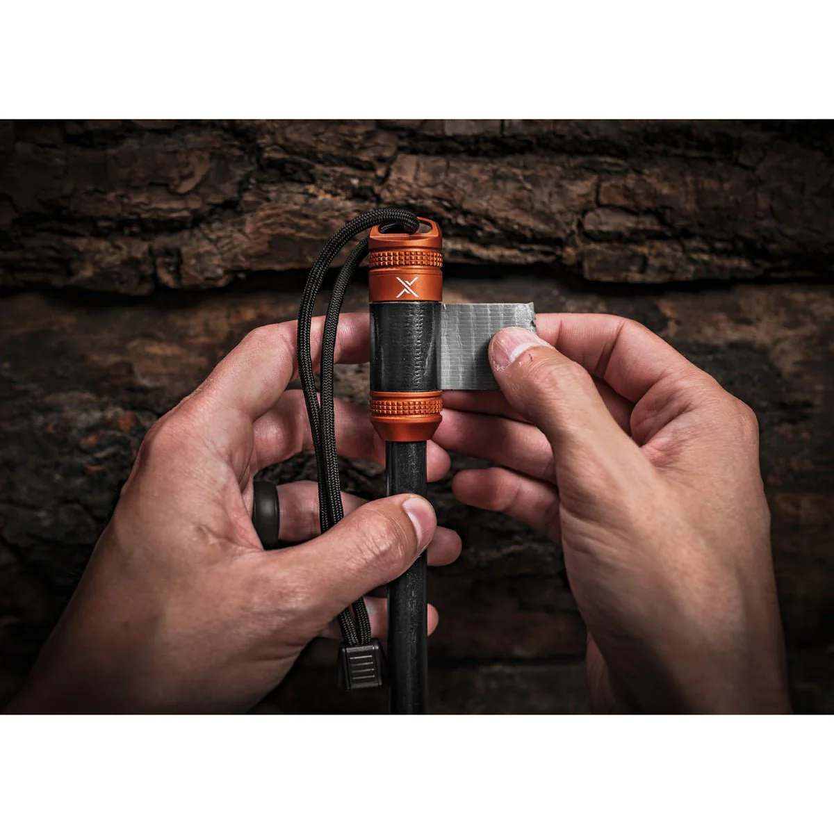 Exotac fireROD XL Fire Starter with Repair Tape - Image 3